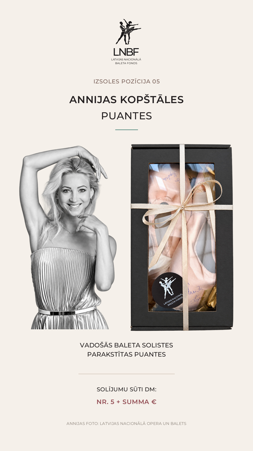 Annijas Kopštāles parakstītas puantes